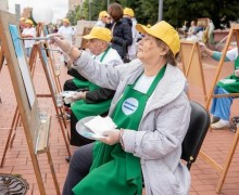 Пенсионеры Талдома в танцевальном флэшмобе
